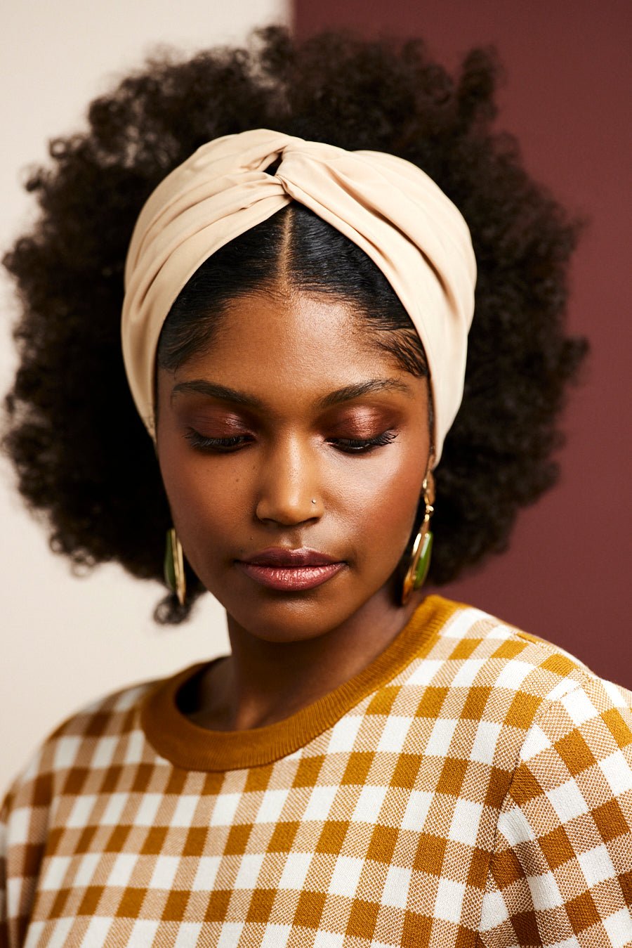 Bandeau cheveux femme - BANDEAU - Californienne SABLE - Indira de paris