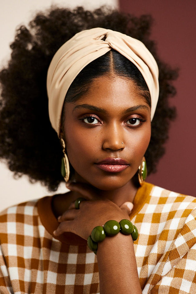 Bandeau cheveux femme - BANDEAU - Californienne SABLE - Indira de paris