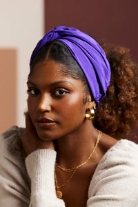 Bandeau cheveux femme - BANDEAU - Californienne - ULTRA VIOLET - Indira de paris