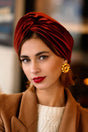 Bonnets Femme - BONNET VELOURS TERRACOTTA - Indira de paris