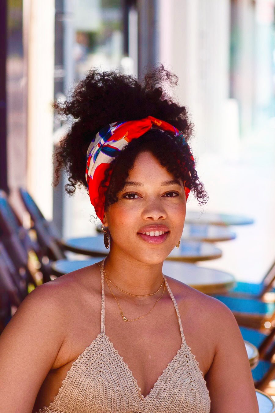 Bandeau cheveux femme - CALIFORNIENNE HYACINTHE - Indira de paris