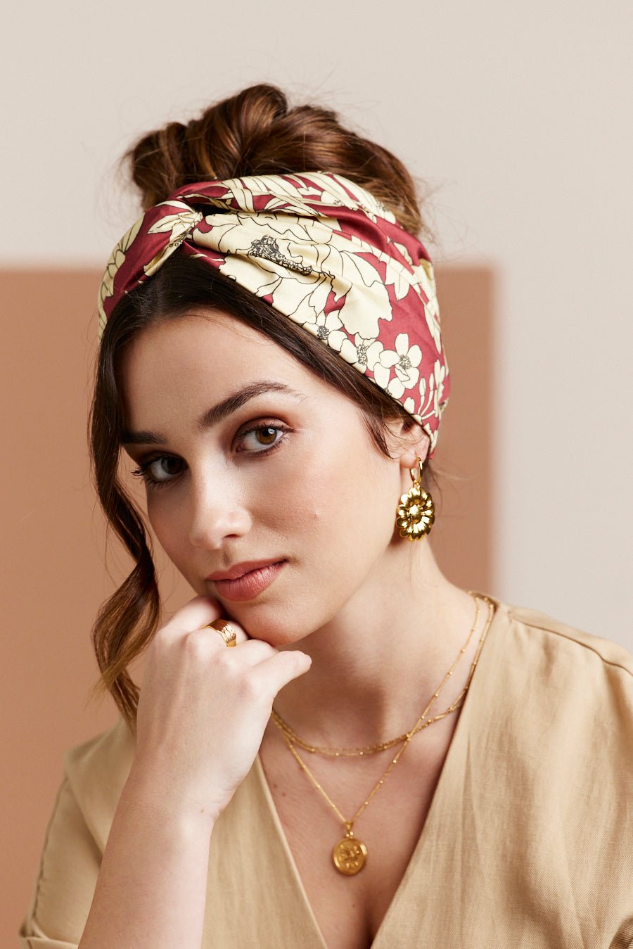 Bandeau cheveux femme - CALIFORNIENNE SABRINA - Indira de paris