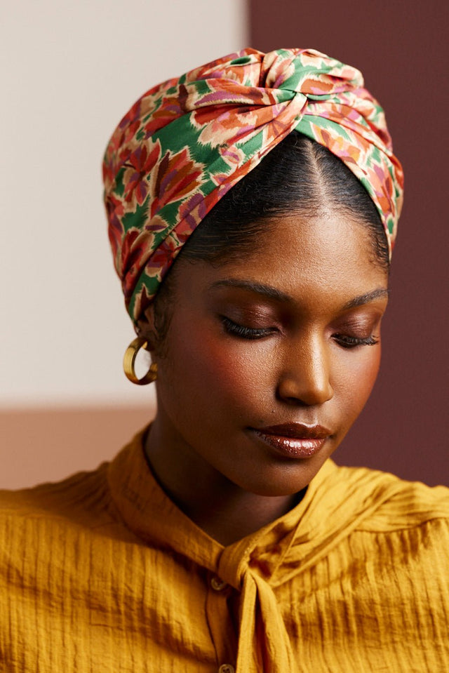 Turbans femme modulable - CUBAINE DAHLIA - Indira de paris