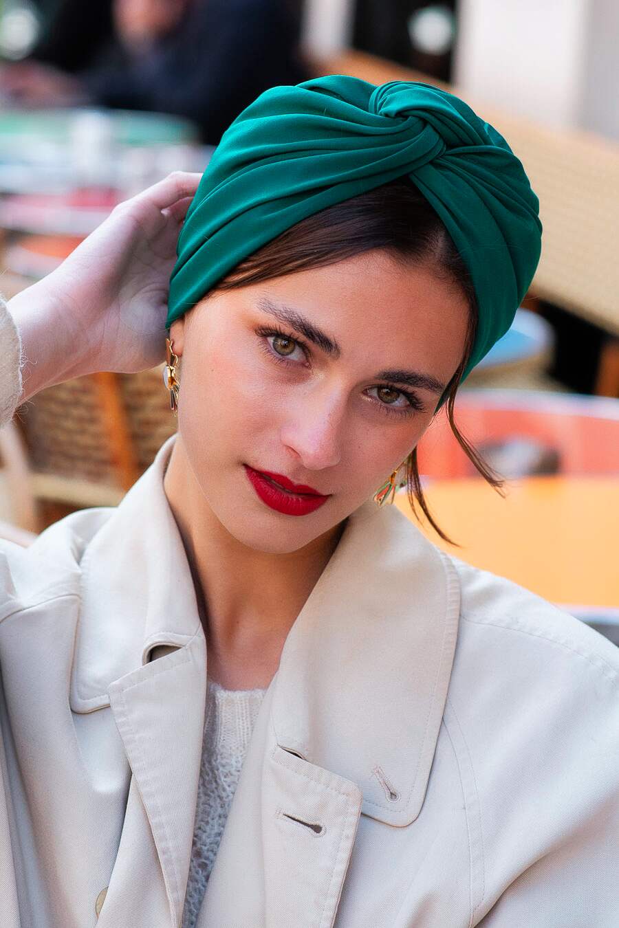 Turbans femme modulable-Cubaine FORET- Indira de paris