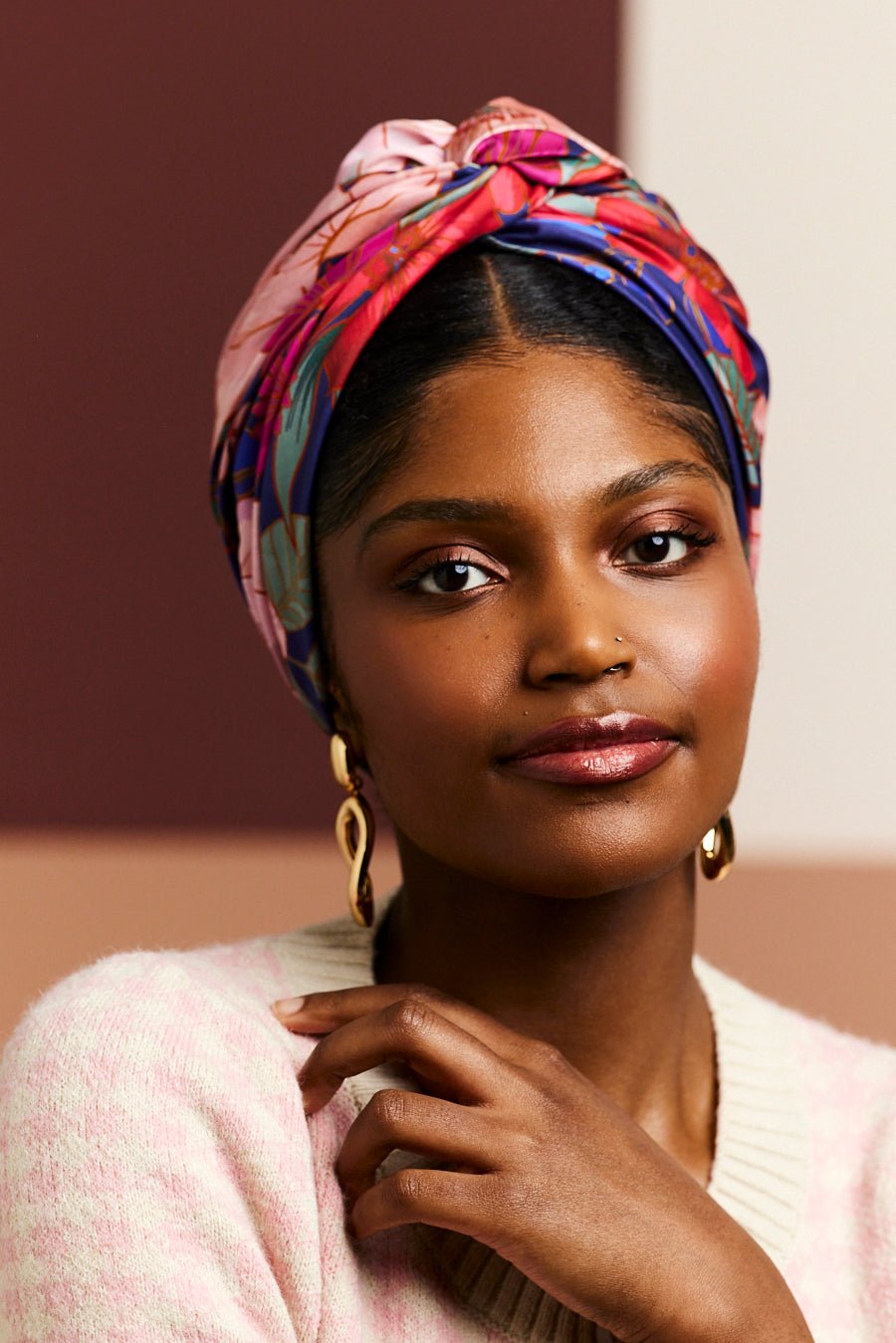 Turbans femme modulable - CUBAINE HORTENSIA - Indira de paris