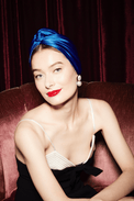 Turbans femme modulable - CUBAINE SOIE - ELECTRIQUE - Indira de paris