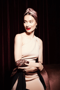 Turbans femme modulable - CUBAINE SOIE - MAUVE - Indira de paris