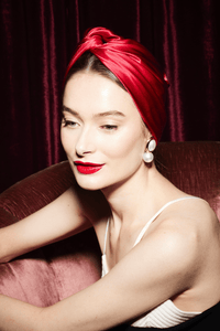 Turbans femme modulable - CUBAINE SOIE - RUBIS - Indira de paris