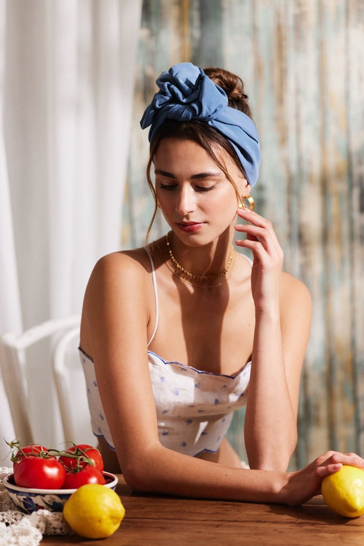 Bandeau cheveux femme fil métal - HEADBAND FLEXIBLE - Flexband Ciel - Indira de paris