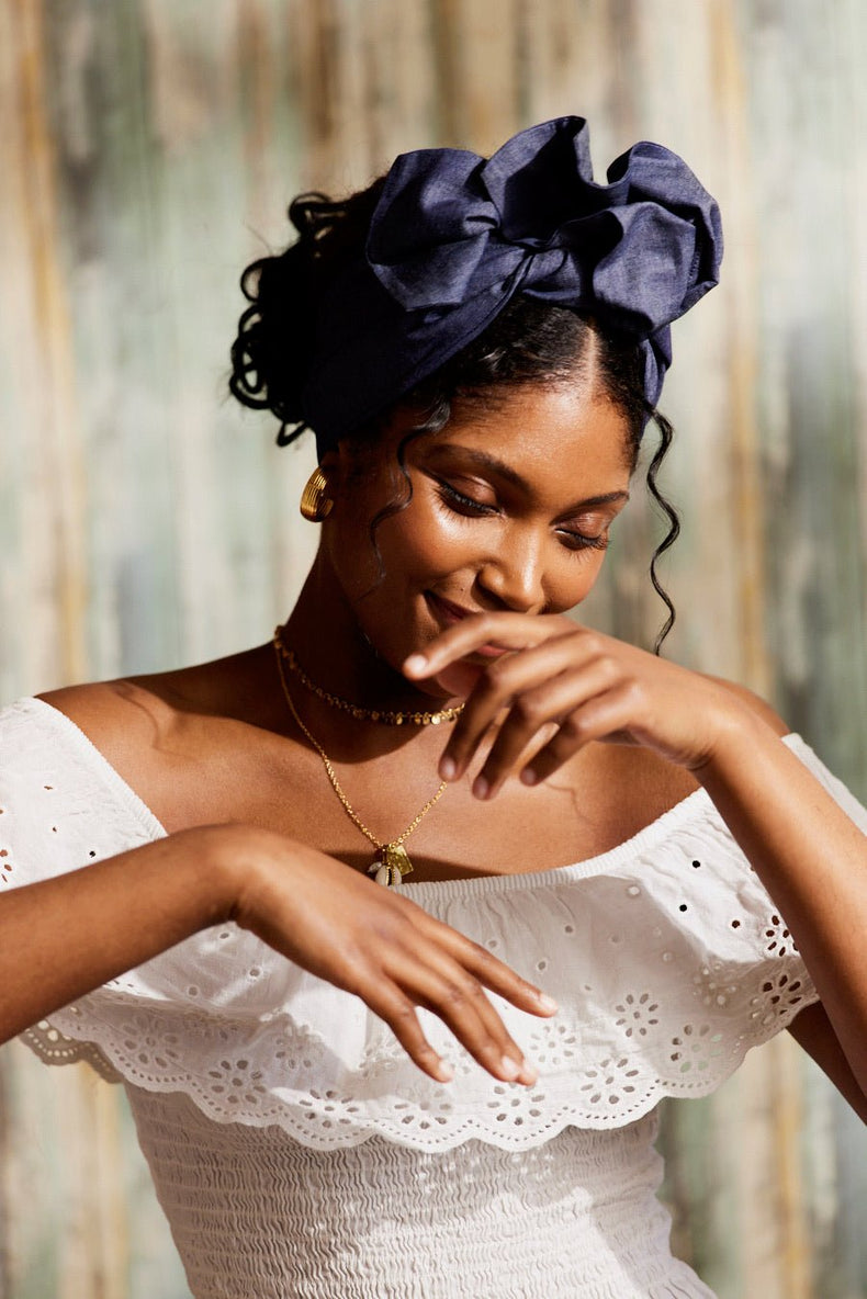 Bandeau cheveux femme fil métal - HEADBAND FLEXIBLE - Flexband JANE BRUT - Indira de paris