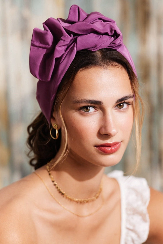 Bandeau cheveux femme fil métal - HEADBAND FLEXIBLE - Flexband Lilas - Indira de paris