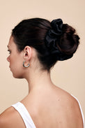 Chouchou-MAXI CHOUCHOU SOIE - NOIR- Indira de paris