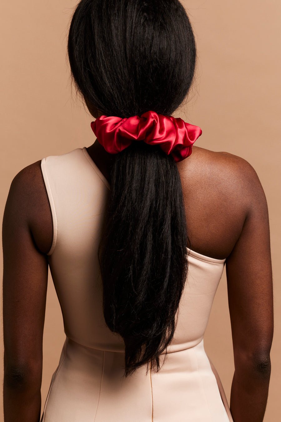 Chouchou - MAXI CHOUCHOU SOIE - RUBIS - Indira de paris