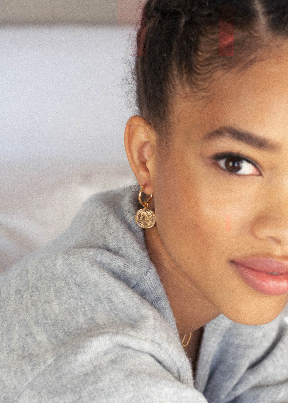 Boucles d'oreilles - MINI CREOLES + Marianne - Indira de paris