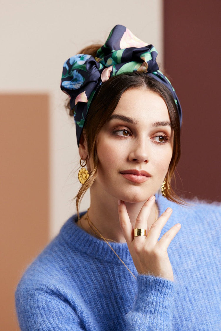 Bandeau cheveux femme fil métal - MINI FLEXBAND ADELAIDE - Indira de paris