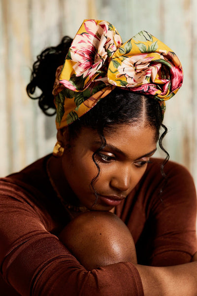 Women's metal rod hair bands - Yellow – Indira de paris