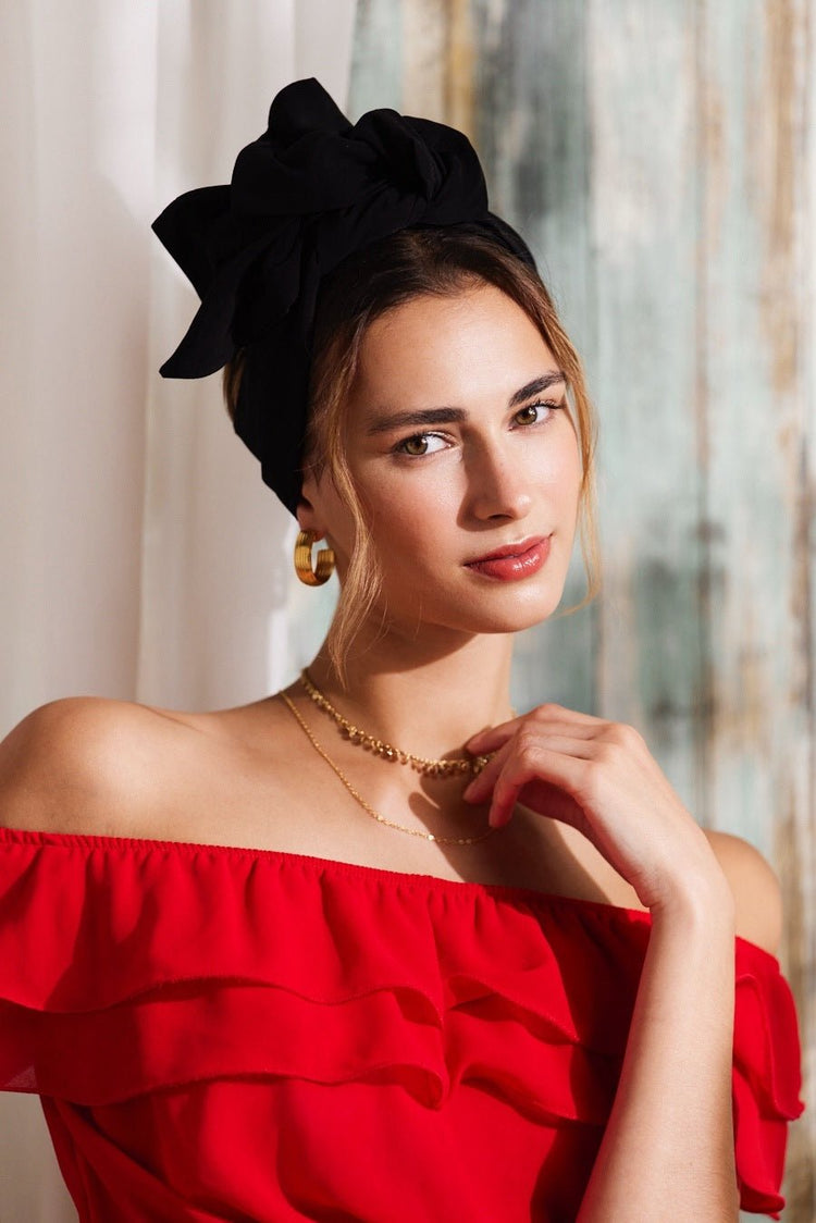 Bandeau cheveux femme fil métal - MINI FLEXBAND REGLISSE - Indira de paris