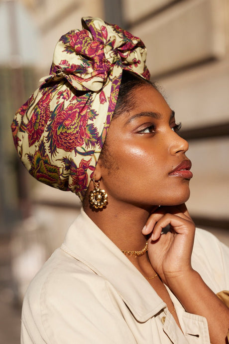 Turbans femme fil métal - NEW AFRICAINE ANJALI - Indira de paris