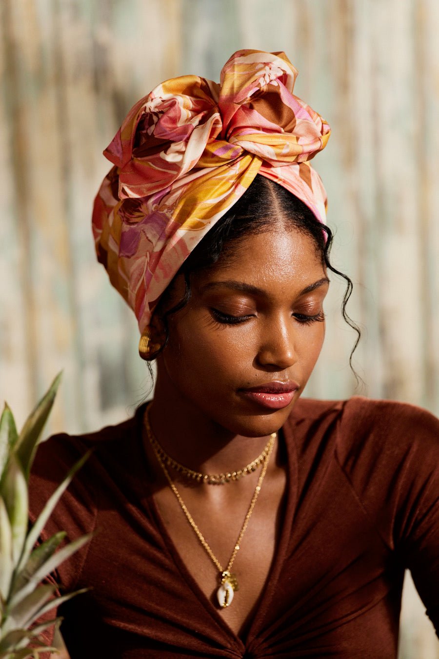Turbans femme fil métal - NEW AFRICAINE ANNA - Indira de paris