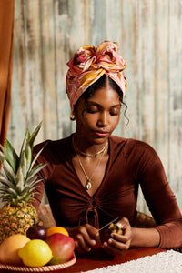 Turbans femme fil métal - NEW AFRICAINE ANNA - Indira de paris