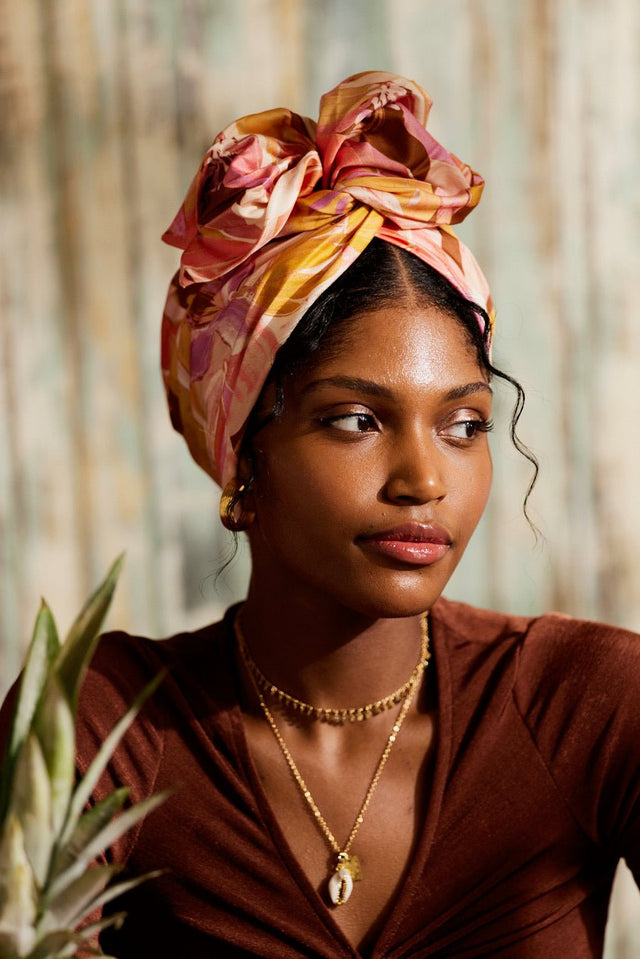 Turbans femme fil métal - NEW AFRICAINE ANNA - Indira de paris