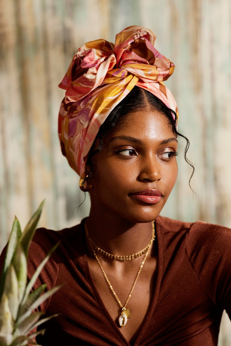 Turbans femme fil métal - NEW AFRICAINE ANNA - Indira de paris