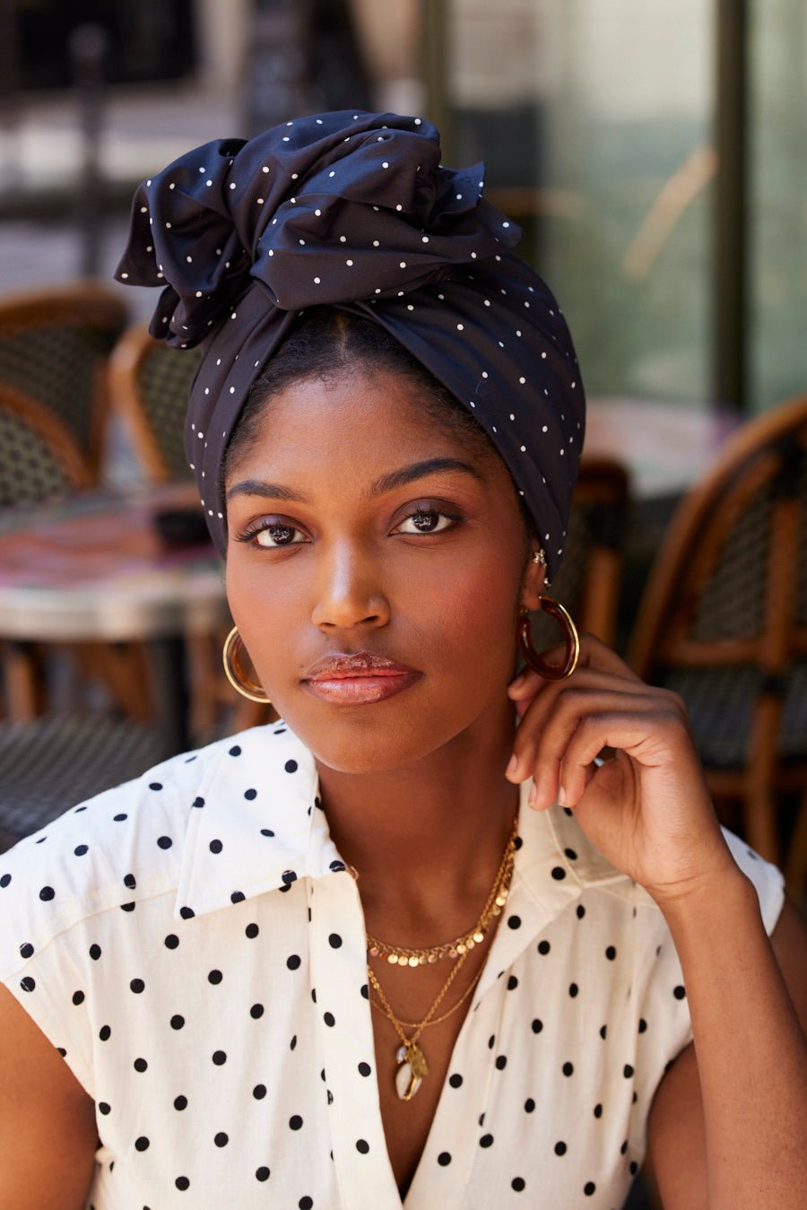 Turbans femme fil métal - NEW AFRICAINE FRANCESCA - Indira de paris