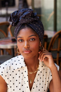 Turbans femme fil métal - NEW AFRICAINE FRANCESCA - Indira de paris