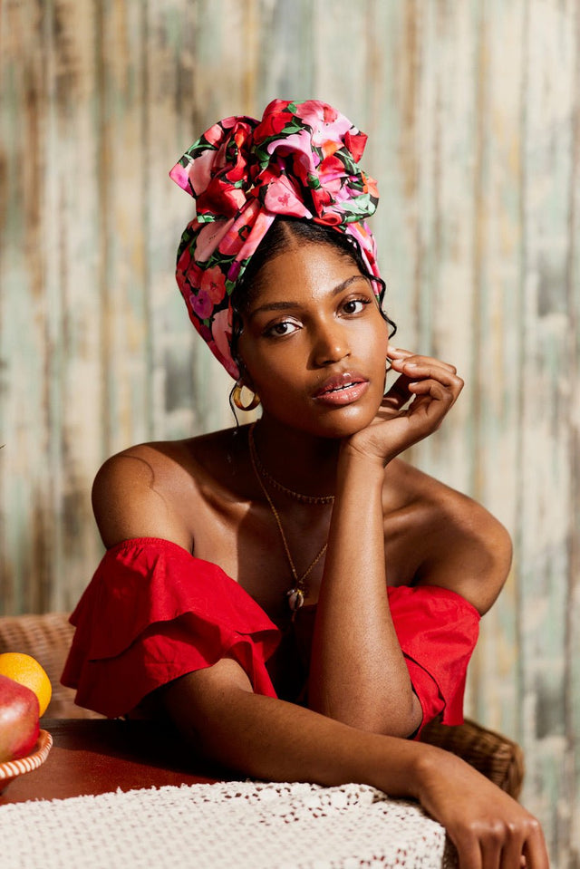 Turbans femme fil métal - NEW AFRICAINE GABRIELLA - Indira de paris