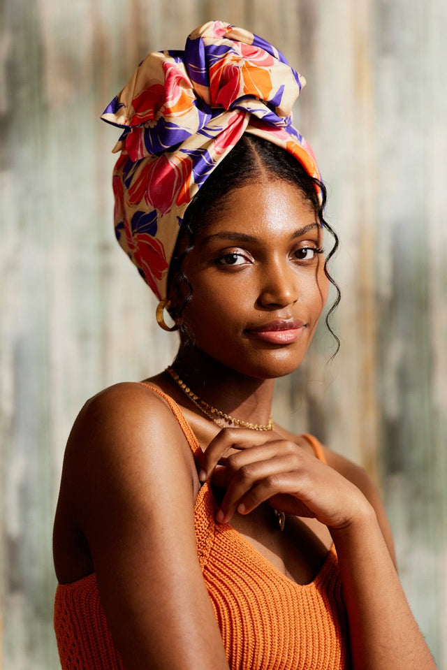 Turbans femme fil métal - NEW AFRICAINE LANA - Indira de paris