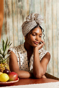 Turbans femme fil métal - NEW AFRICAINE LIZZIE - Indira de paris