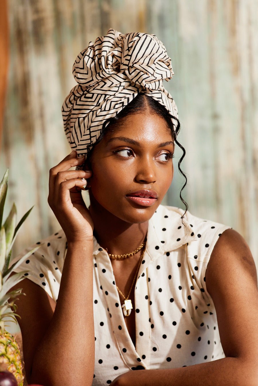 Turbans femme fil métal - NEW AFRICAINE LIZZIE - Indira de paris