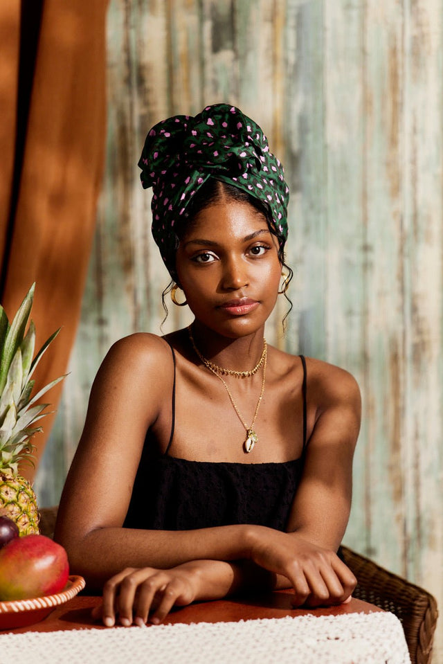 Turbans femme fil métal - NEW AFRICAINE SABINE - Indira de paris