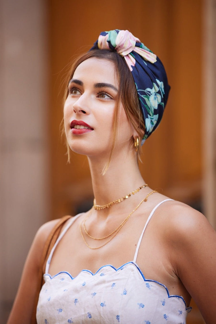 Foulard cheveux femme - PARISIENNE ADELAIDE - Indira de paris