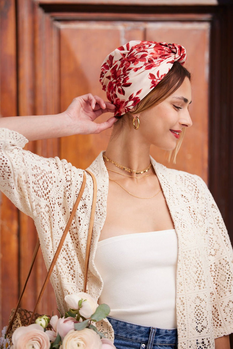 Foulard cheveux femme - PARISIENNE CHIARA - Indira de paris