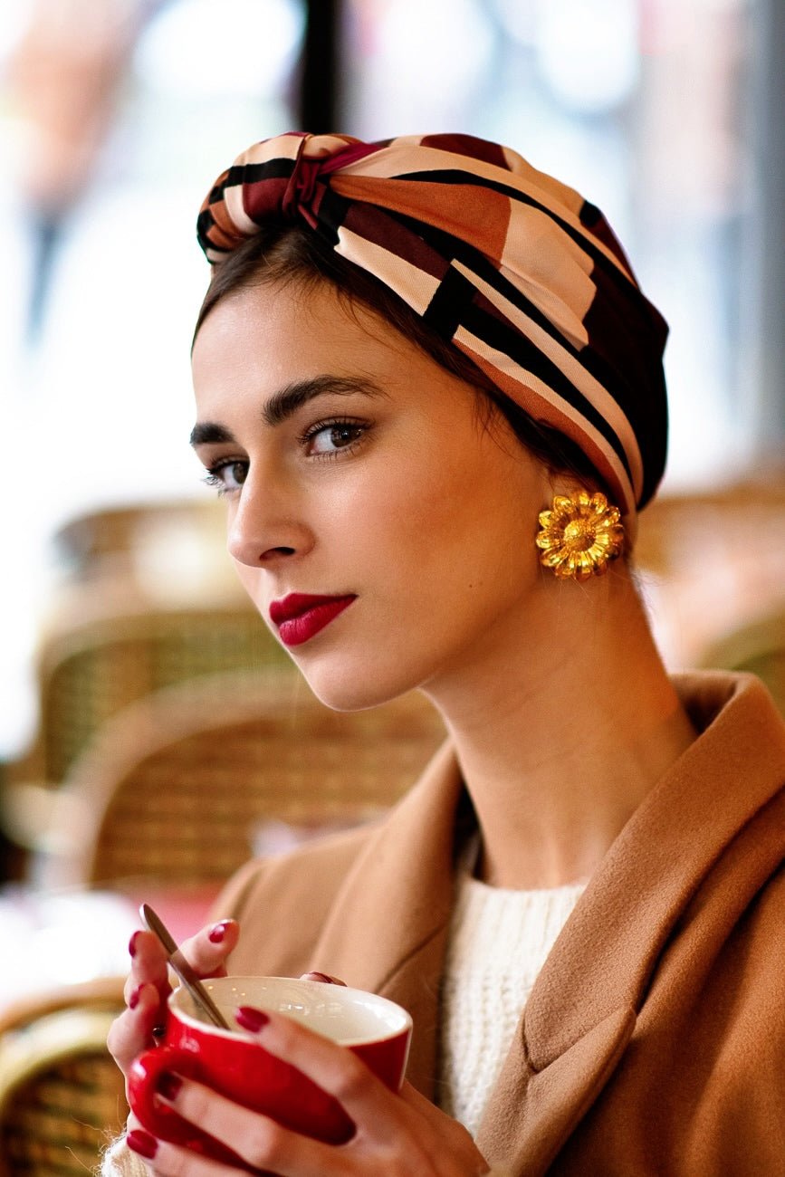 Foulard cheveux femme - PARISIENNE GARANCE - Indira de paris