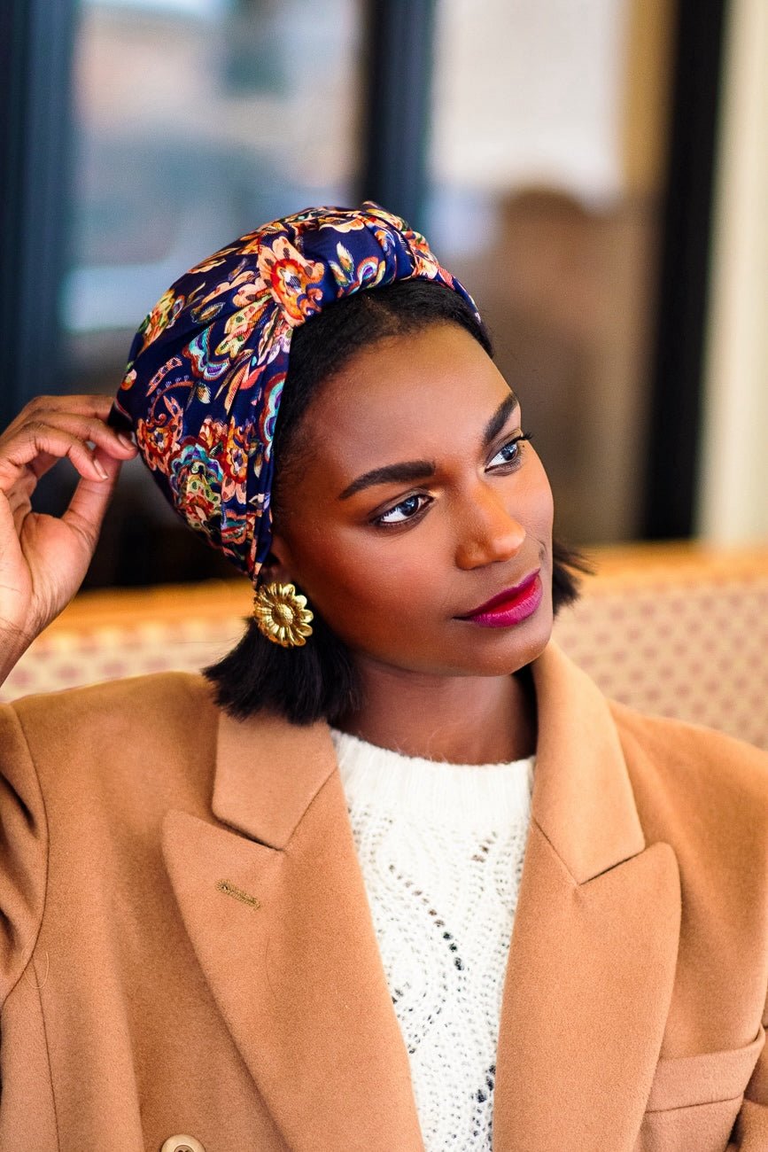 Foulard cheveux femme - PARISIENNE JOSEPHINE - Indira de paris