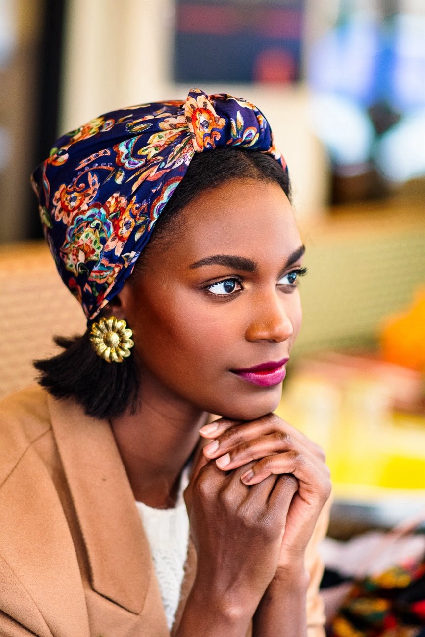 Foulard cheveux femme - PARISIENNE JOSEPHINE - Indira de paris