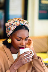 Foulard cheveux femme - PARISIENNE JUSTINE - Indira de paris