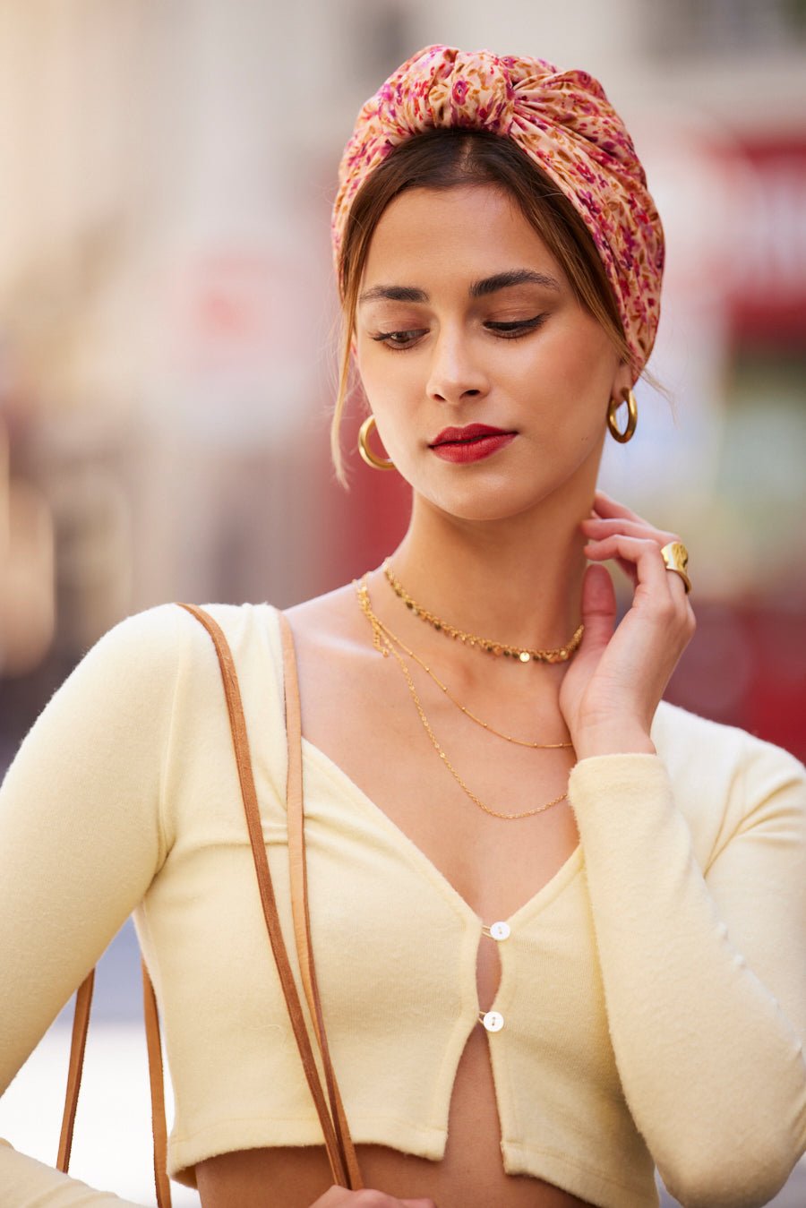 Foulard cheveux femme - PARISIENNE LILY - Indira de paris