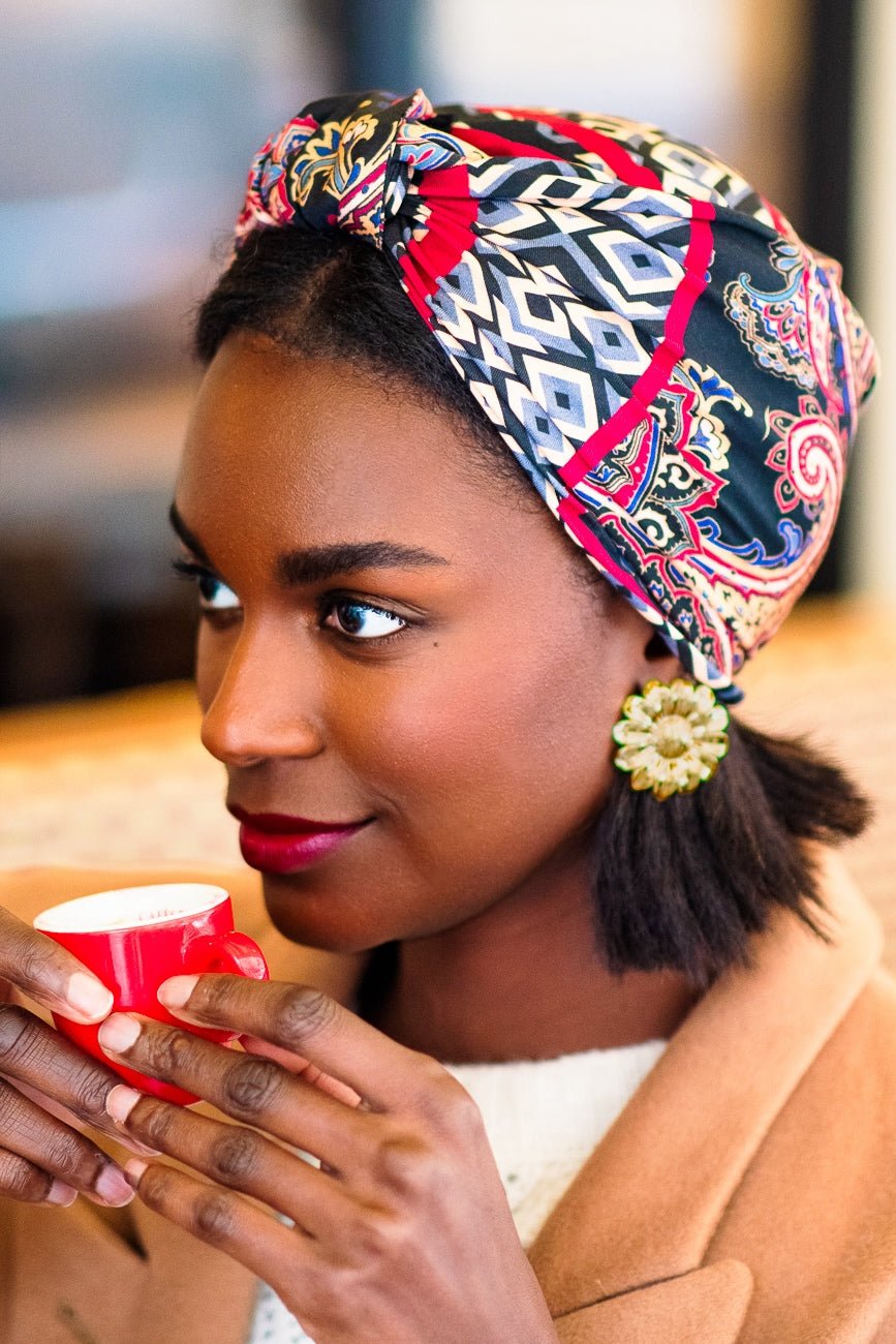 Foulard cheveux femme - PARISIENNE MARJORIE - Indira de paris