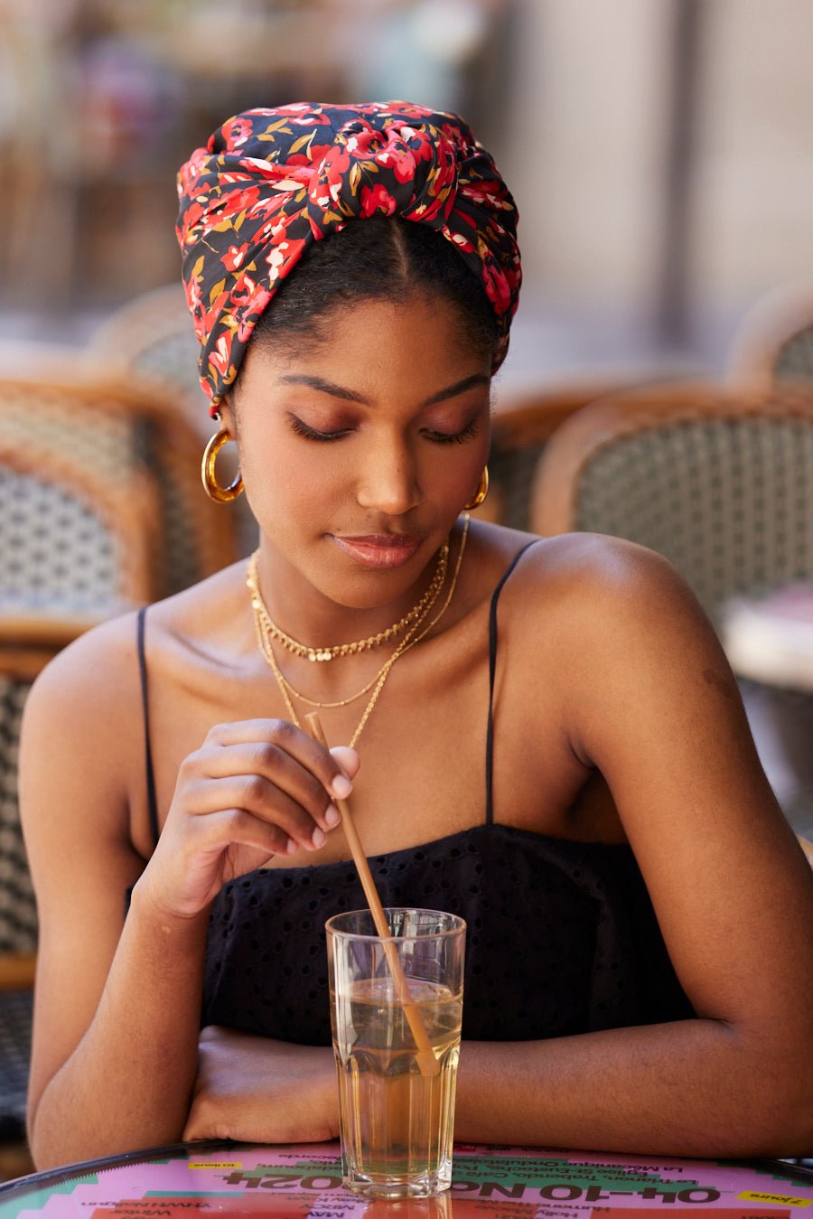 Foulard cheveux femme - PARISIENNE RAFAELA - Indira de paris