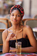 Foulard cheveux femme - PARISIENNE RAFAELA - Indira de paris