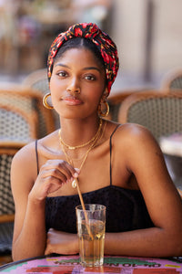 Foulard cheveux femme - PARISIENNE RAFAELA - Indira de paris