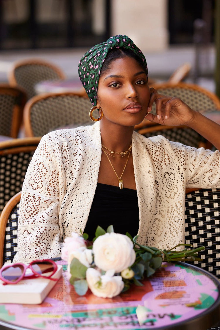 Foulard cheveux femme - PARISIENNE SABINE - Indira de paris