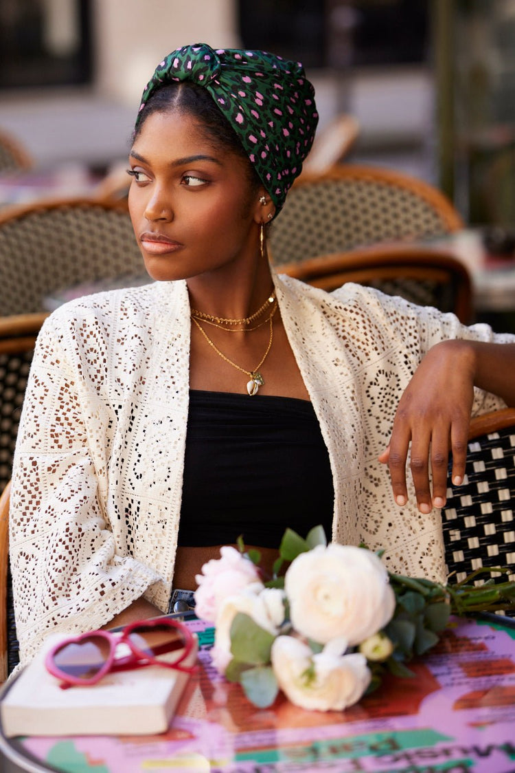 Foulard cheveux femme - PARISIENNE SABINE - Indira de paris