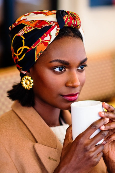 Foulard cheveux femme - PARISIENNE SIMONE - Indira de paris