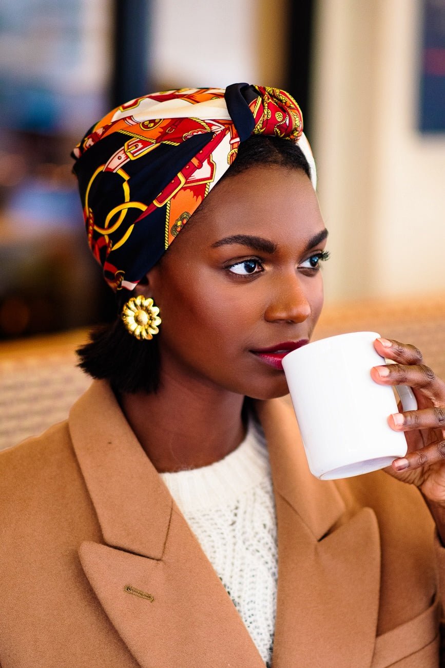 Foulard cheveux femme - PARISIENNE SIMONE - Indira de paris