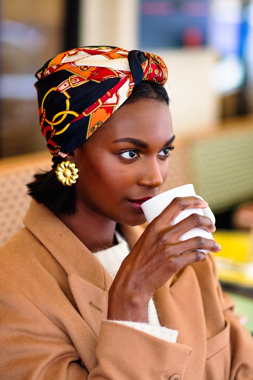 Foulard cheveux femme - PARISIENNE SIMONE - Indira de paris