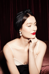 Foulard cheveux femme - PARISIENNE SOIE - NOIR - Indira de paris